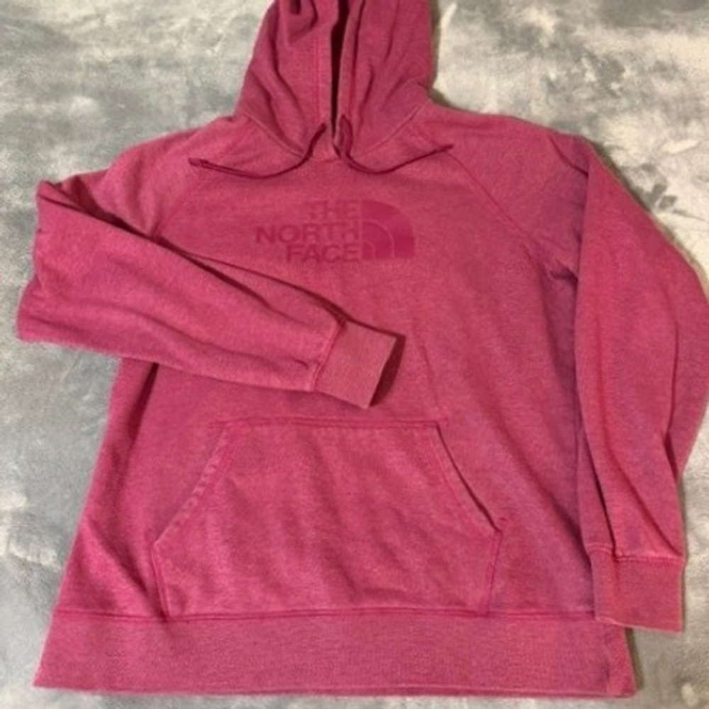 The North Face Womens Size XL Burgundy Heather Pullover Hoodie Tonal Logo